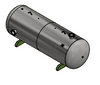 Samuels C102285 1550 Gallon Horizontal Air Receiver Tank (54X166, 165 PSI)