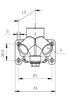 ProParts, Inc. sells and services threaded inclined double outlet 90663-08-08