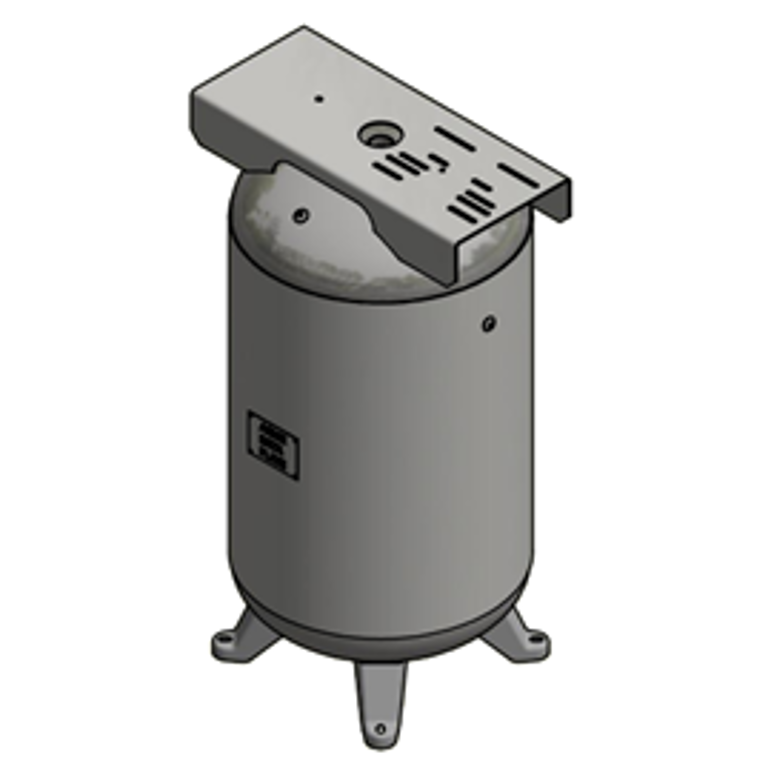 Samuels A10046 80 Gallon Vertical Air Receiver Tank (24X45, 200 PSI)