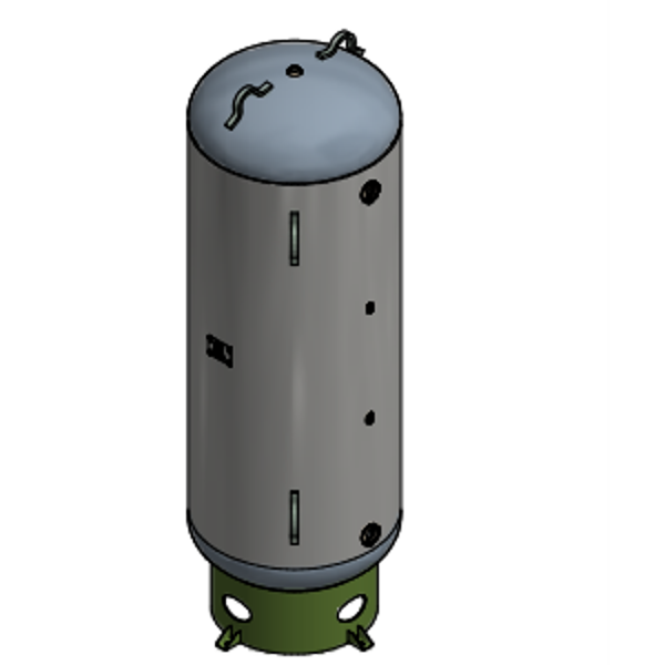 Samuels A10053-300 240 Gallon Vertical Air Receiver Tank (30X84, 300 PSI)