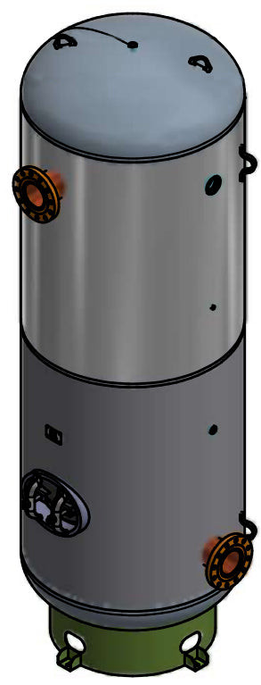 Samuels A10132-300 1060 Gallon Vertical Air Receiver Tank (48X144, 300 PSI)