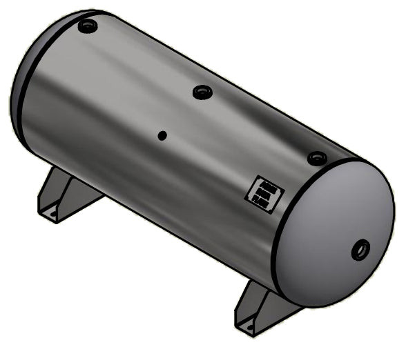 Samuels A10033 120 Gallon Horizontal Air Receiver Tank (24X67, 200 PSI)