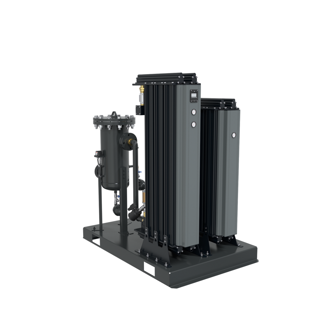 Mikropor MBS Modular Desiccant Air Dryer MBS-700scfm 115V Twin Tower Design