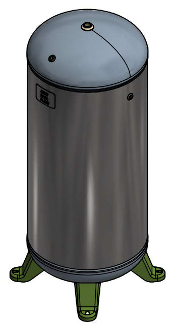 Samuels A10043-300 60 Gallon Vertical Air Receiver Tank (20X48, 300 PSI)