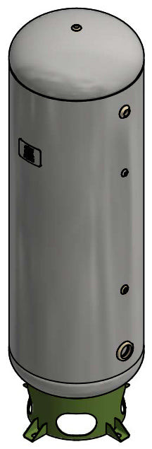 Samuels A10325-300 80 Gallon Vertical Air Receiver Tank (20X63, 300 PSI)