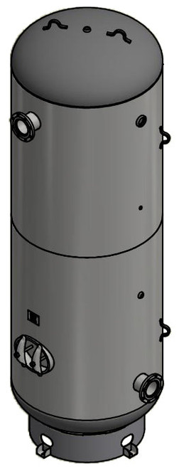 Samuels A10332 1550 Gallon Vertical Air Receiver Tank (54X166, 200 PSI)