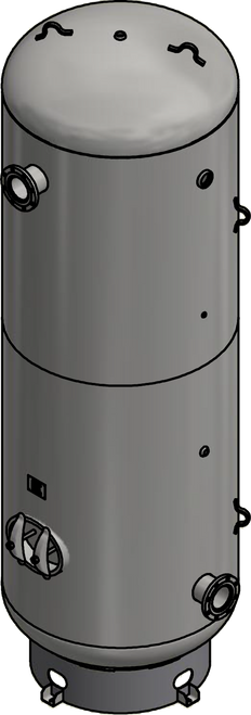 Samuels C100898-X 1550 Gallon Vertical Air Receiver Tank (54X166, 165 PSI)