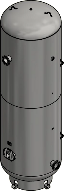 Samuels C102476 3000 Gallon Vertical Air Receiver Tank (66X214, 150 PSI)
