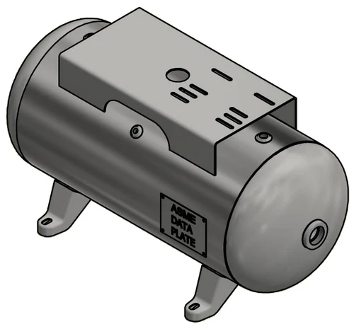 Samuels A10026 20 Gallon Horizontal Air Receiver Tank (14X33, 200 PSI)
