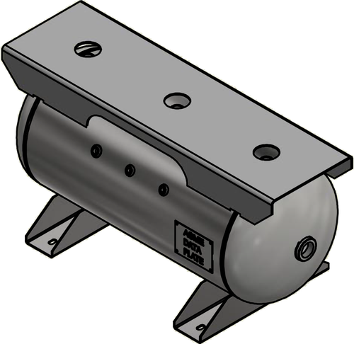 Samuels A10136 30 Gallon Horizontal Air Receiver Tank (16X38, 200 PSI)