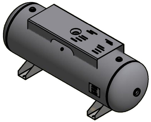 Samuels A10032 80 Gallon Horizontal Air Receiver Tank (20X63, 200 PSI)