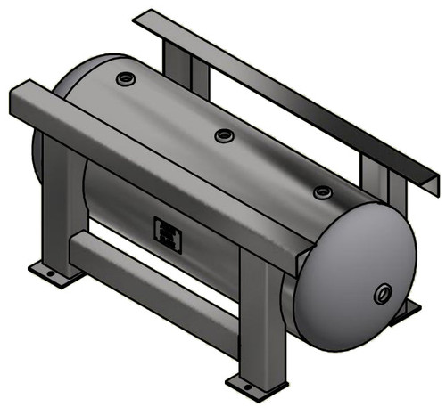 Samuels A10126 120 Gallon Horizontal Air Receiver Tank (24X67, 200 PSI)