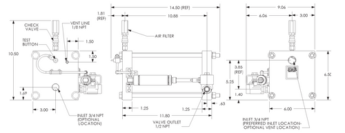 ProParts, Inc. sells and services ASP RD750 Zero Loss Drain.