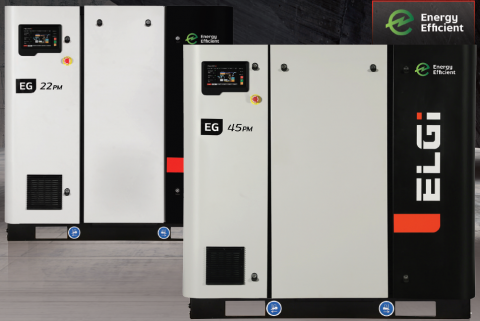 ELGi EG22PMSM 30 HP VFD 150-175 PSI Air Compressor (460V)