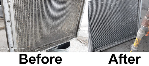 Rotary screw air compressor pressure wash visit - Matamoros