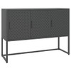  Sideboard Charcoal Steel Medium Adjustable Feet Sideboard