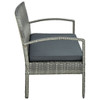  Patio 3-Seater Sofa Grey