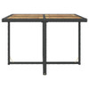  Outdoor Furniture Set Black PE Rattan Large Removable Covers