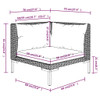 Garden Lounge Set Dark Grey A949-3099933