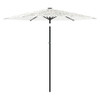  Garden Parasol White Polyester Large Foldable Garden Parasol