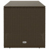  Cushion Box Brown PE Rattan, Powder-Coated Steel