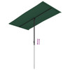  Garden Parasol Green Aluminum Medium Rotatable Garden Parasol