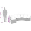  Garden Sofa Grey Poly Rattan Check dimensions Tough Garden Sofa