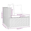  Garden Lounge Set Brown PE rattan Large Modular