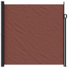  Retractable Side Awning Brown 100% polyester with a PU coating