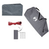  Camping Tarp Grey and Orange 196.9x115.7" Waterproof