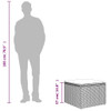  Garden Stool Light Gray PE Rattan, Powder-Coated Steel, Foam