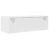  TV Cabinet Set of 2 White Engineered wood Standard TV Cabinet