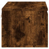  Wall-mounted Bedside Cabinet Set of 2 Smoked oak Engineered wood