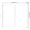  Retractable Pet Gate White 40.4"x49.2"
