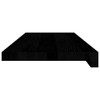  Stair Tread Set of 8 Dark brown Solid oak wood