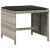  Patio Stool Light Gray PE Rattan Compact UV-resistant materials