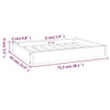  Dog Bed Black Solid pine wood 28.1 x 21.3 x 3.5 in Durable
