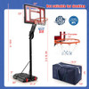Basketball Hoop with 5-10 Feet Adjustable Height for Indoor Outdoor - Color: Black D681-SP37908