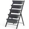 5-Tier Raised Garden Bed with Water Drainage for Flowers Vegetables B593-OP70661