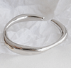 Simple Twisted Wave 925 Sterling Silver Adjustable Ring R866-HFH_612661300359