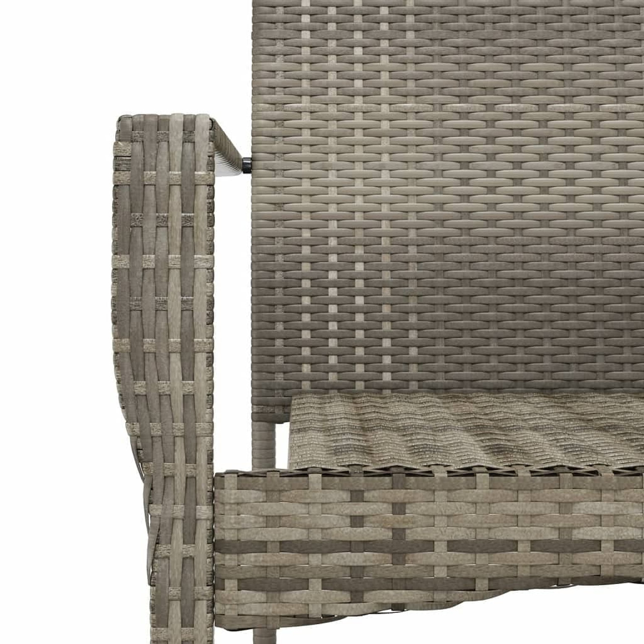  Garden Dining Set Gray PE rattan Modular Garden Dining Set