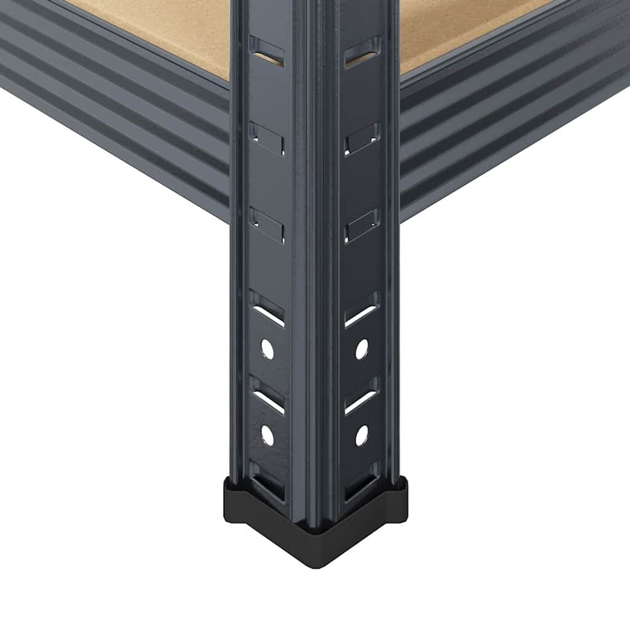  5-Layer Storage Shelves 2 pcs Anthracite Steel&Engineered Wood