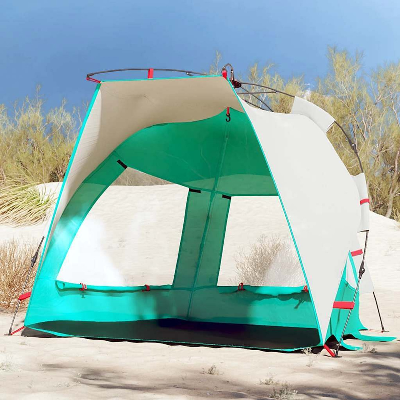  Beach Tent 2-Person Sea Green Quick Release Waterproof
