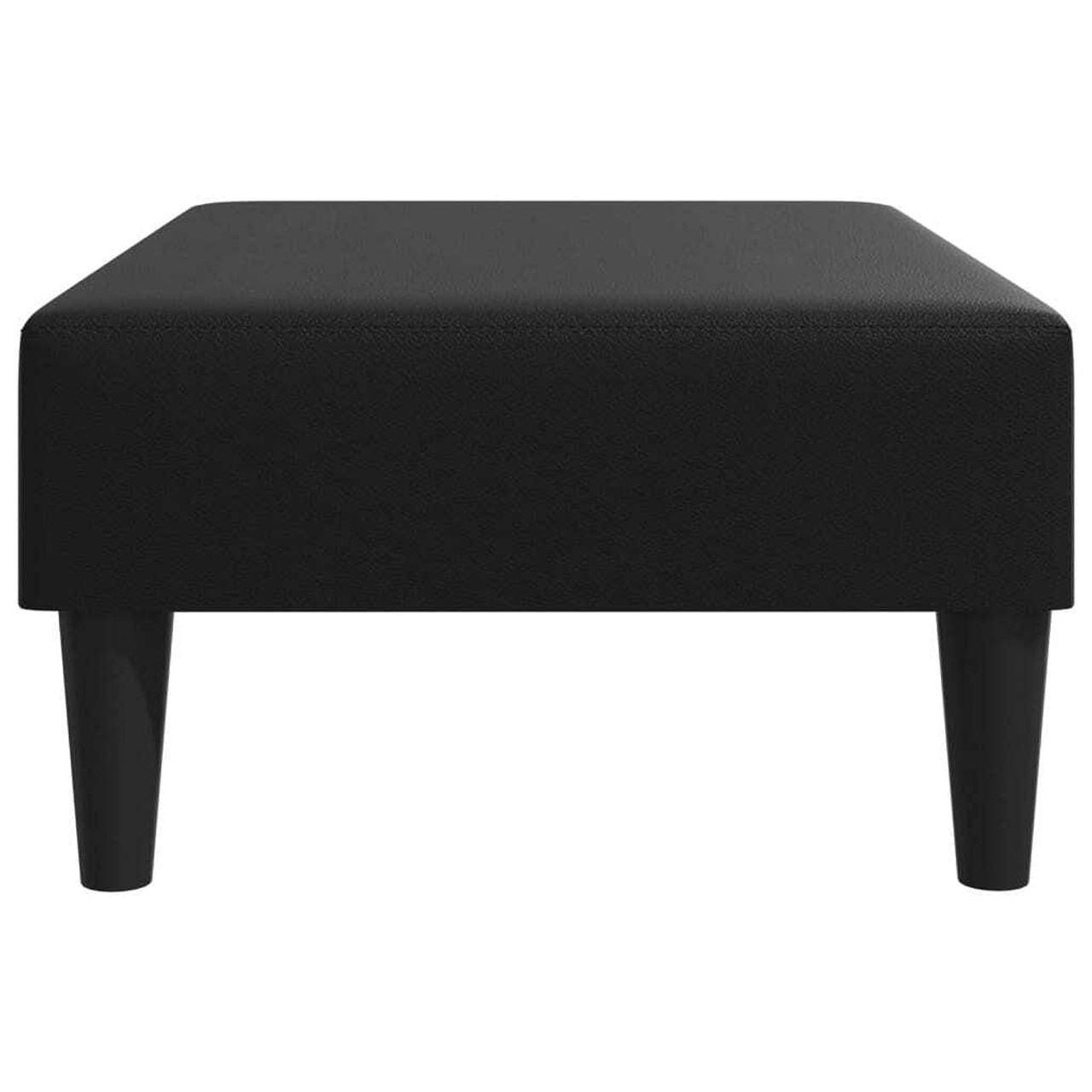  Footstool Black Faux leather, plywood, foam 30.3x21.7x12.2 in