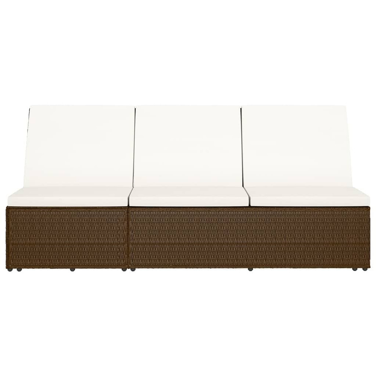  Sun Bed Brown and cream white