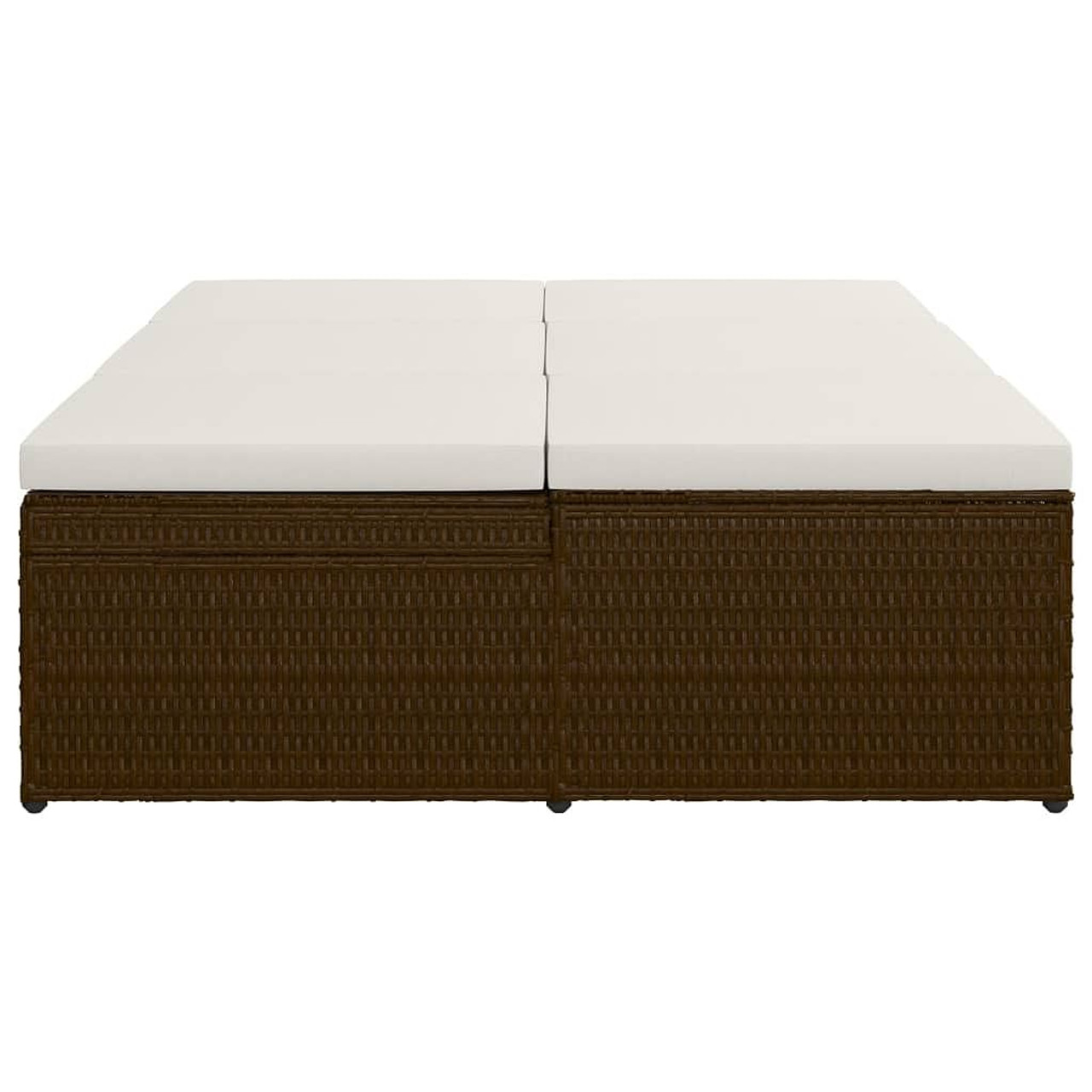  Sun Bed Brown and cream white