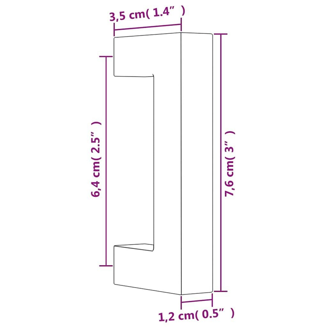  Cabinet Handle Set of 20 Gold Stainless steel Standard Durable