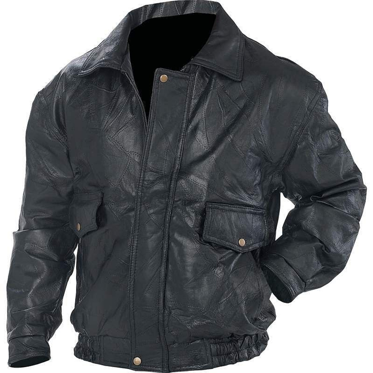 Genuine Leather Jacket Q147-GFEUCTXL
