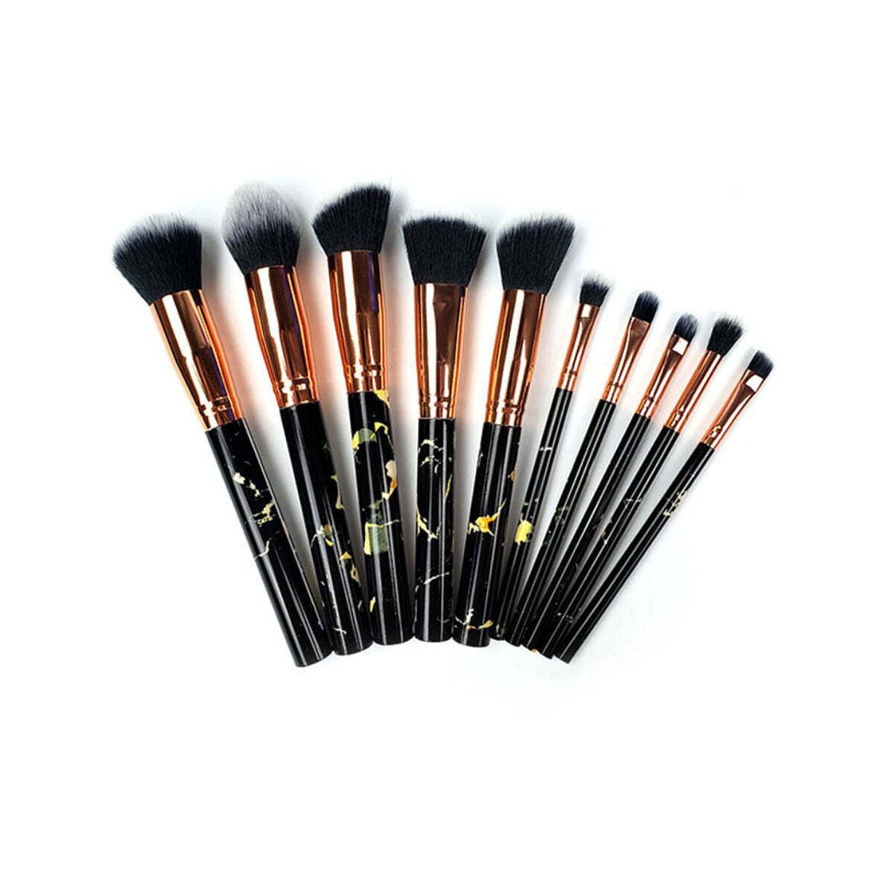 La Canica 10 In 1 Makeup Brush Set With Travel Friendly Container F369-4442730168406