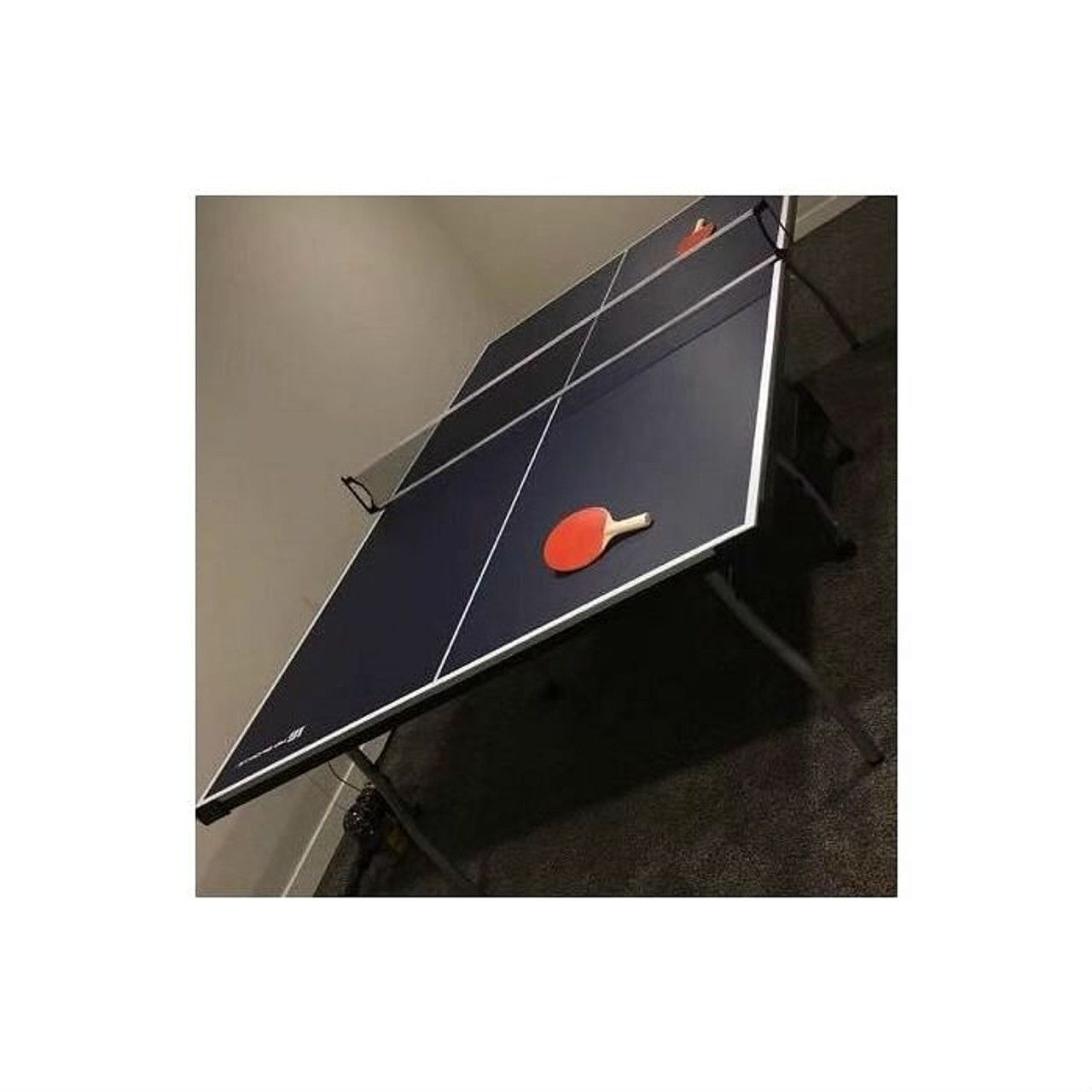 Official Tournament Grade Blue Foldable Indoor Table Tennis Table with Paddles and Balls Q280-TENIS60F1849